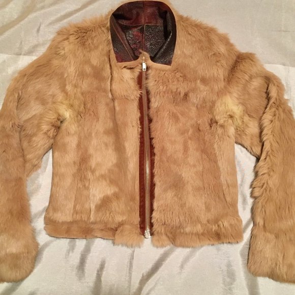 Reversible Shearling and Rabbit Fur coat - Picture 5 of 5